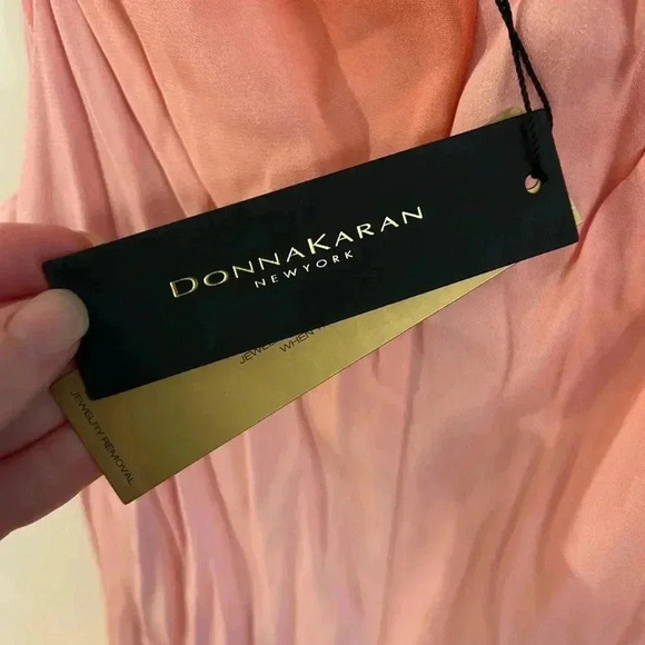 DONNA KARAN pink Ombré Midi Dress size 10 - Picture 6 of 7